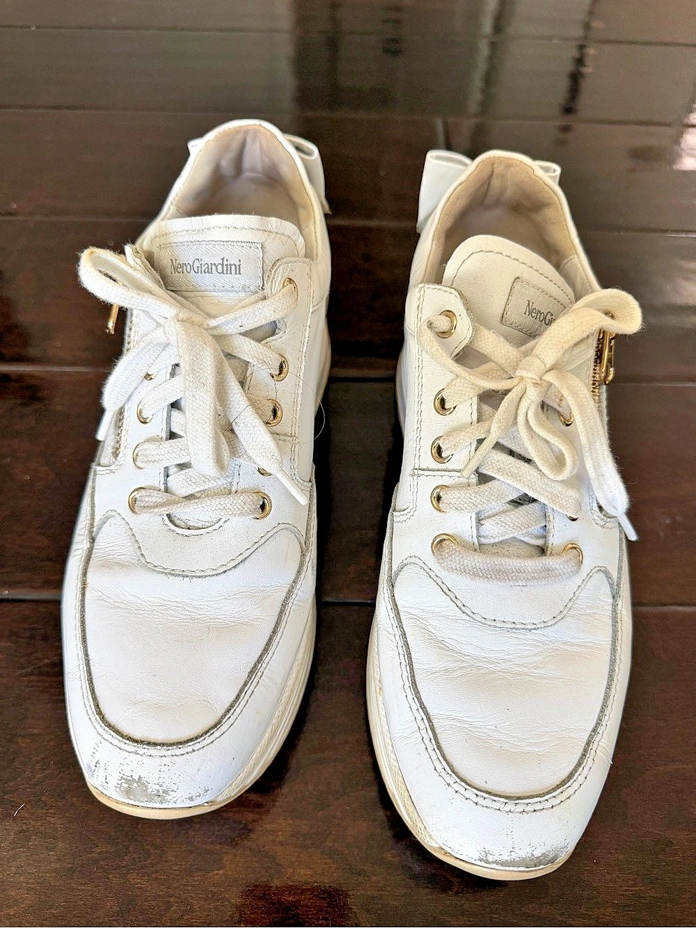 Luciano Barachini White Bow Sneakers